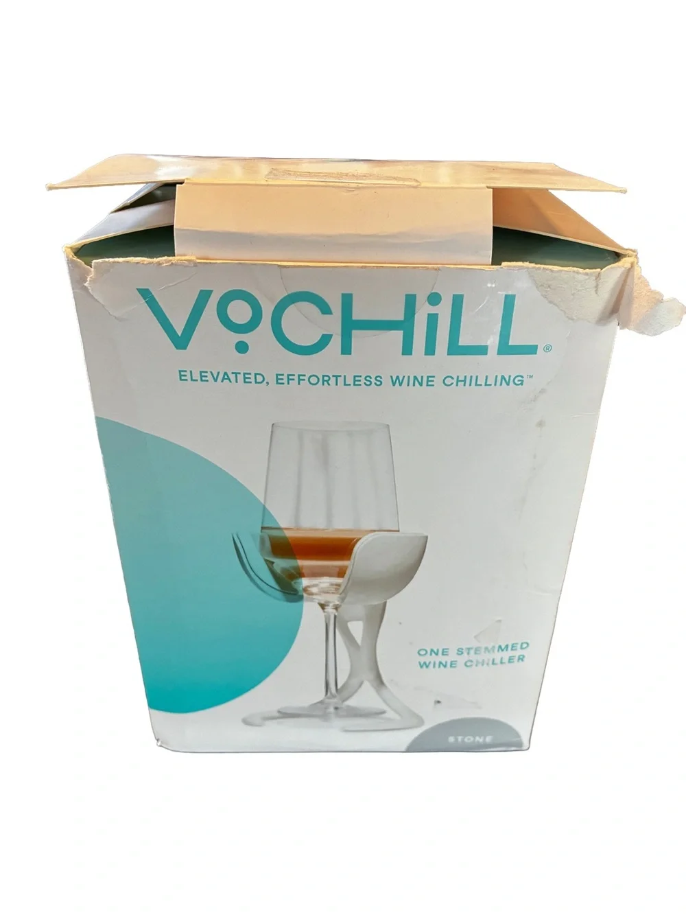 VoChill Stemmed Wine Glass Chiller w/ Box